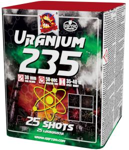 Uranium 235 25 shots 38 mm