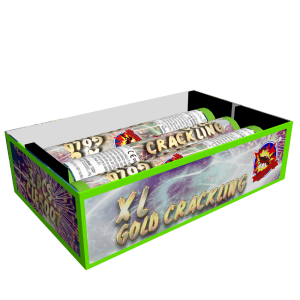 XL Gold crackling 3 pieces 30 mm