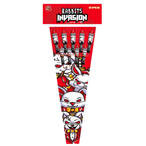Rabbits Invasion 9 pieces 37-47 mm