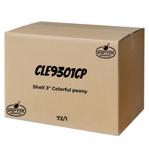 Shell 3" colorful peony 75mm