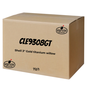 Shell 3" gold titanium willow 75mm