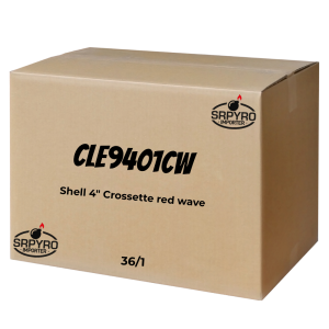 Sehll 4" crossette red wave 100 mm